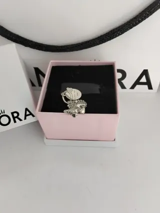 Pandora Charm Dinosaurio Plata