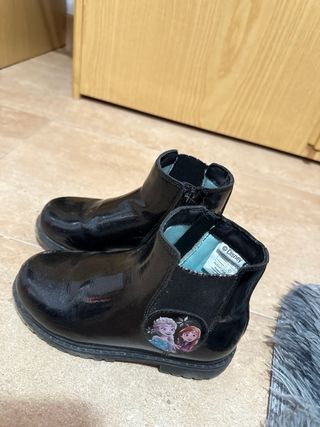 Botas Infantiles Negras Frozen