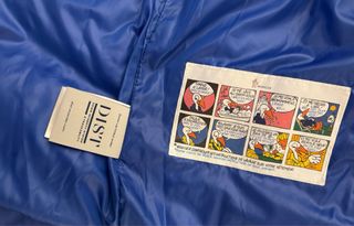 Chaqueta Moncler Azul Plumas