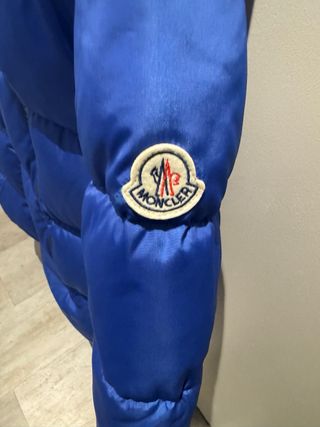 Chaqueta Moncler Azul Plumas