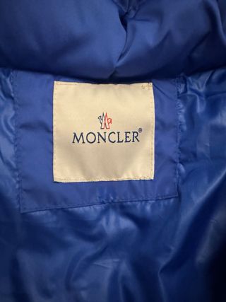 Chaqueta Moncler Azul Plumas