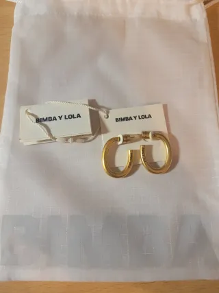Pendientes Bimba y Lola Dorados Aro