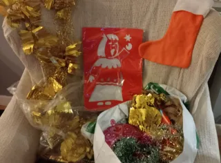 Árbol de Navidad Verde, de plástico, con Adornos