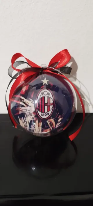 Pallina Natale Milan ACM 1899 Personalizzabile