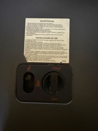 Estufa de gas Blue Belle negra