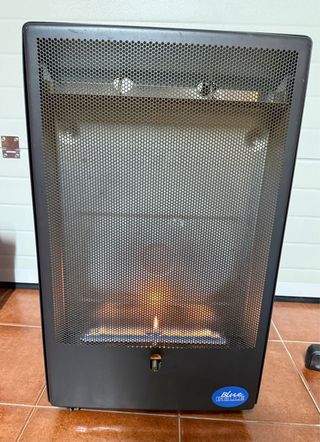 Estufa de gas Blue Belle negra