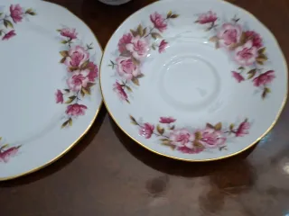 Juego de tazas de té inglés Queen Anne