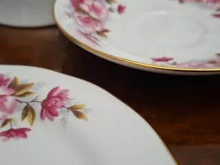 Juego de tazas de té inglés Queen Anne