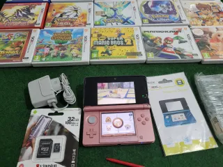 Nintendo 3DS Rosa + Accessori