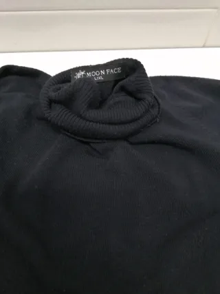 Jersey MOON FACE cuello alto negro L/XL