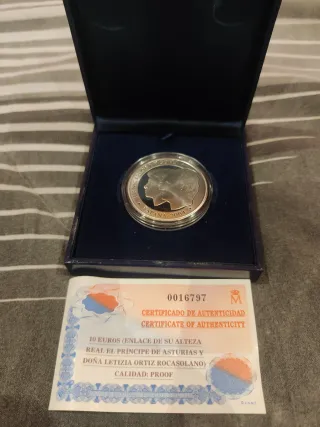 Moneta 10 Euro in Argento Spagna 2004