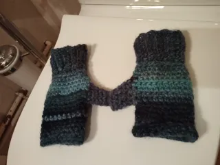 Guantes de lana tejidos a mano