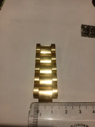 Eslabones Reloj 18mm dorado  y 16mm plateado