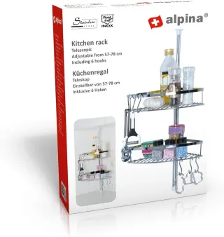 Estantería / Almacenamiento inoxidable ajustable