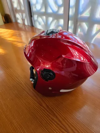 Casco Rojo Moto DAVID