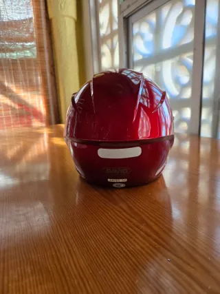 Casco Rojo Moto DAVID