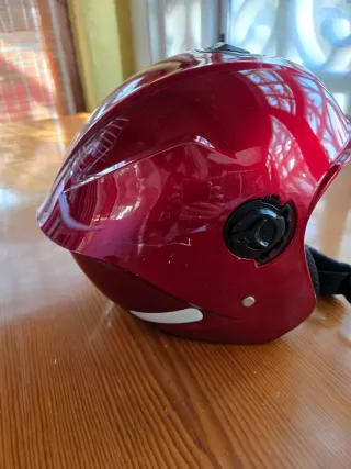 Casco Rojo Moto DAVID