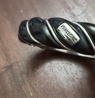 Pulsera Pertegaz Negra y Plateada