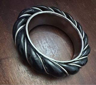 Pulsera Pertegaz Negra y Plateada