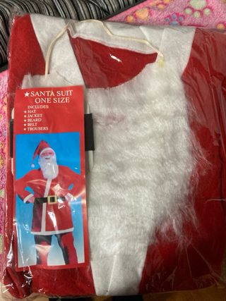 Fato Pai Natal Adulto Tamanho Único