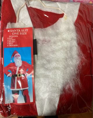 Fato Pai Natal Adulto Tamanho Único