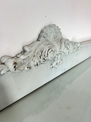 Mueble antiguo buffet aparador madera y cristal