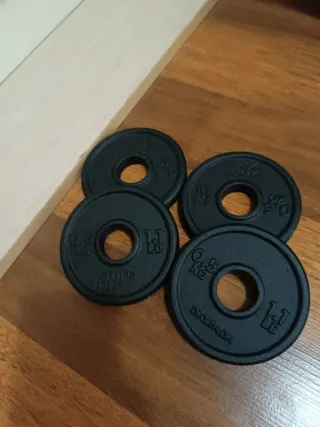 4 Discos Pesas 0.5 kg Domyos