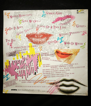 The Kinks - Word Of Mouth LP 1985 España