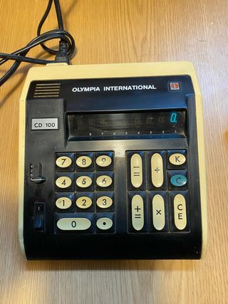 Calculadora Olympia CD-100 tubos