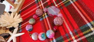 Bracciale Vintage Perle e Cristalli Multicolor