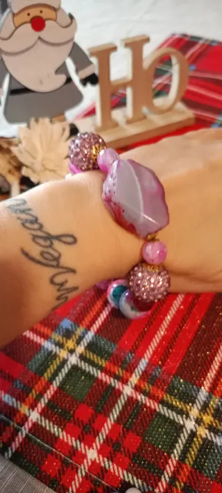 Bracciale Vintage Perle e Cristalli Multicolor