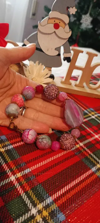 Bracciale Vintage Perle e Cristalli Multicolor