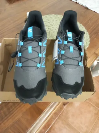 Zapatillas Senderismo Salomon Wattara Azul/Gris