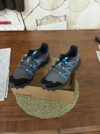 Zapatillas Senderismo Salomon Wattara Azul/Gris