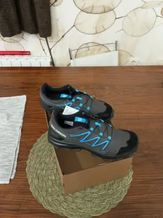 Zapatillas Senderismo Salomon Wattara Azul/Gris