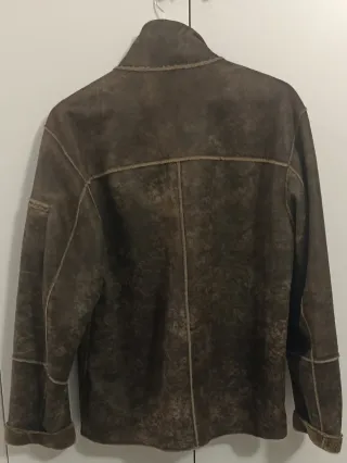 Chaqueta símil piel hombre