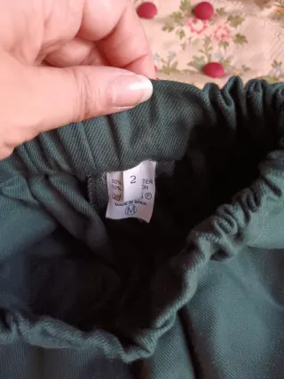 Traje fallero beige y verde