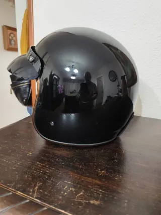 Pareja Cascos Jet LS2 Negros