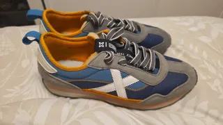 Zapatillas Munich Azul y Gris