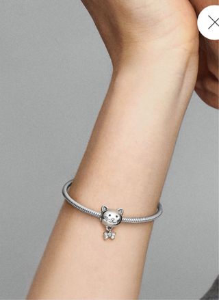 Pulsera Pandora Gato con Lazo