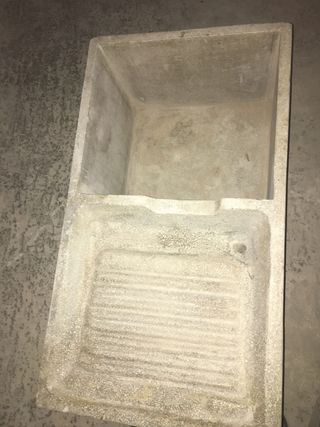 Lavadero pica rústico de piedra