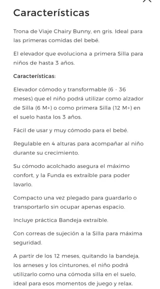 Trona de viaje Chicco roja