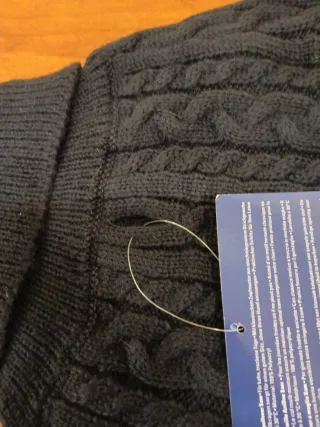 Abrigo punto perro AniOne azul marino