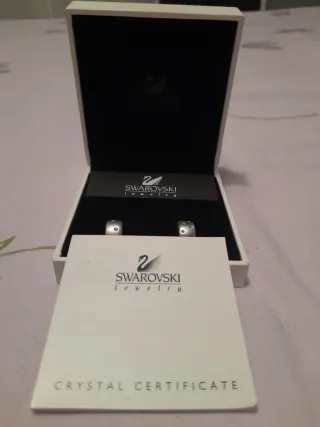 Pendientes Swarovski Plata.