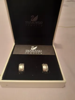 Pendientes Swarovski Plata.