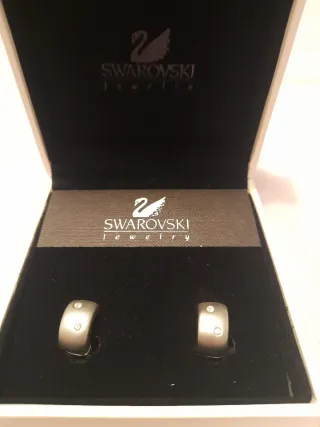 Pendientes Swarovski Plata.