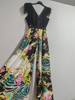 Vestido Nati Jiménez Negro/Multicolor