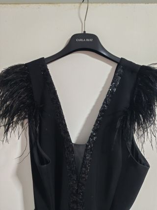 Vestido Nati Jiménez Negro/Multicolor