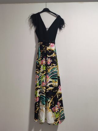 Vestido Nati Jiménez Negro/Multicolor