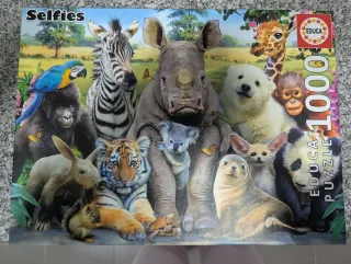 Puzzle Educa 1000 Piezas Selfies Animales